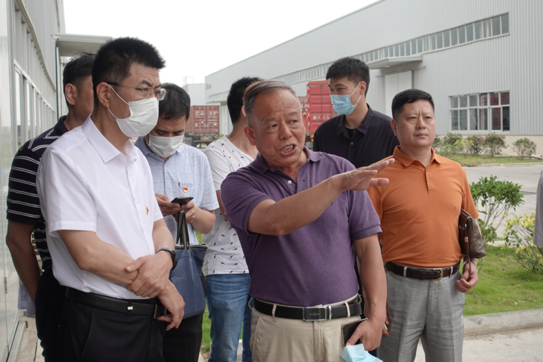 福建省工信厅副厅长陈传芳一行辅导 光临USDT数字钱包新资料科技工业园参观调研